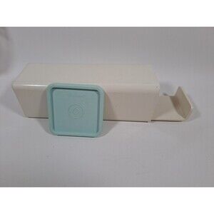 VTG Tupperware Velveeta Cheese Keeper Cracker Container Tray #1696 White Blue